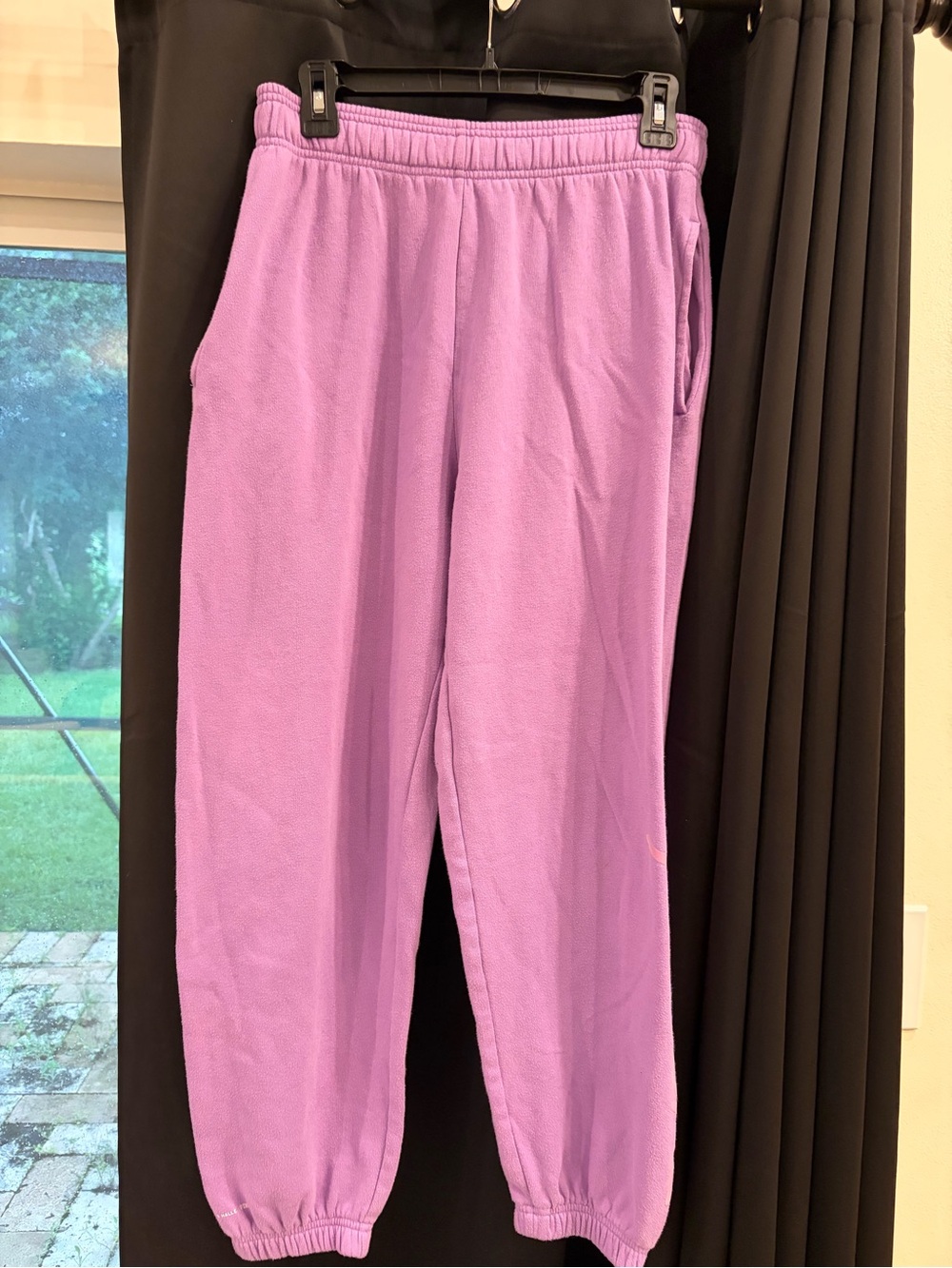 Chloe x Halle x PINK Purple Fleece Logo Joggers S